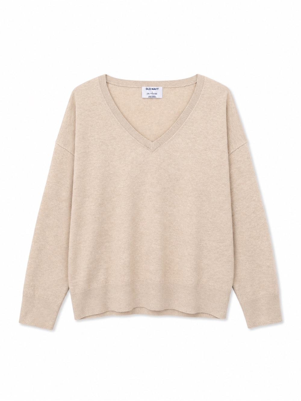 Old Navy Women's V-Neck Sweater - Light Beige